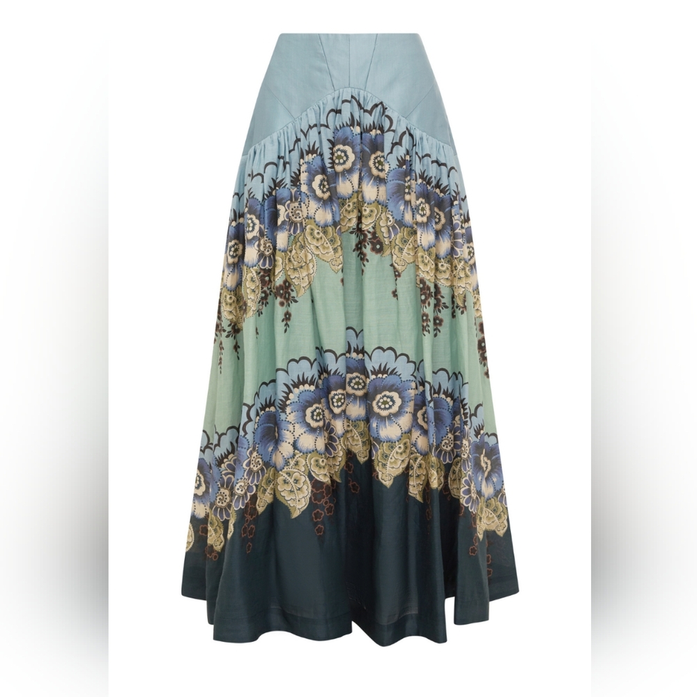 ALEMAIS Madalena Skirt Blue - Picture 5 of 11